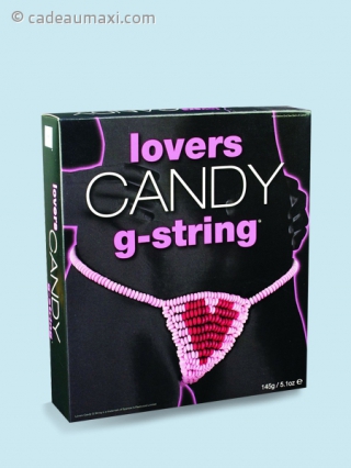 String bonbon en forme de coeur 