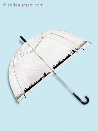 Parapluie transparent déco ville