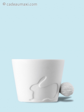 La tasse lapin avec anse queue d' animal