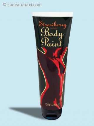 Tube de peinture comestible goût fraise