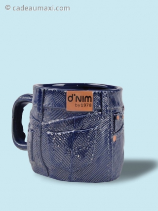 Tasse en forme de jean denim