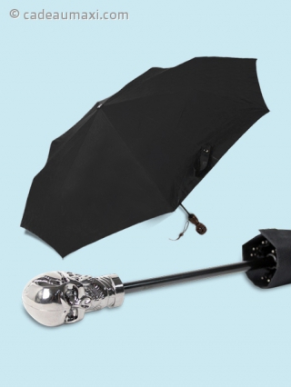 Parapluie tête de mort avec LED