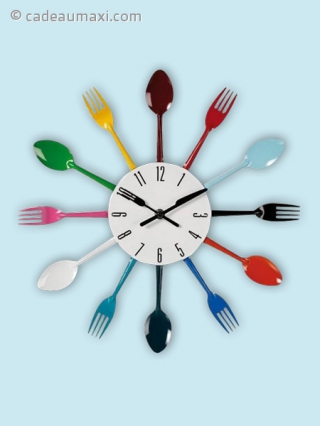 Horloge murale fourchettes et cuillères