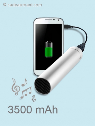 Chargeur smartphone micro USB avec haut-parleur