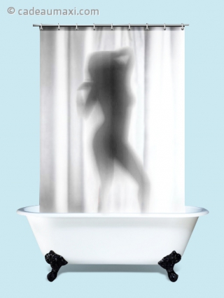 Rideau de douche silhouette femme sexy