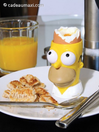 Coquetier et coupe-toast Homer Simpson