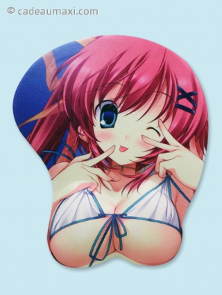 Tapis de souris jeune femme manga à mini bikini