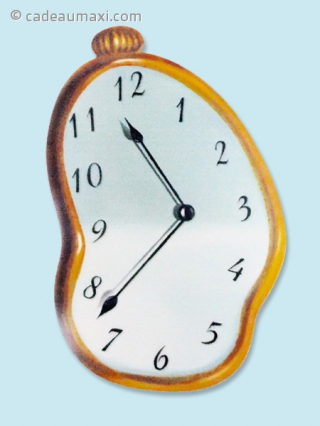 Tapis de souris en forme d'horloge coulante
