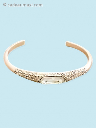 Bracelet-gourmette fantaisie à strass