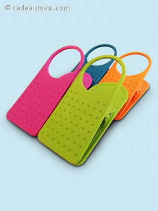 Porte verre pour table en forme de pince