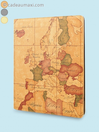 Etui pour iPad 1/2/3 carte du monde vintage
