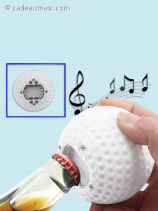 Décapsuleur sonore en forme de balle de golf