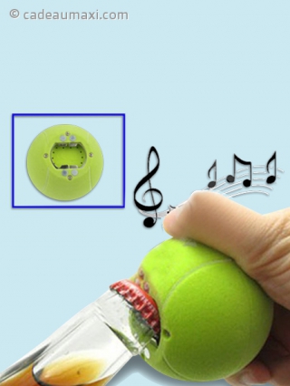 Le décapsuleur sonore en forme de balle de tennis