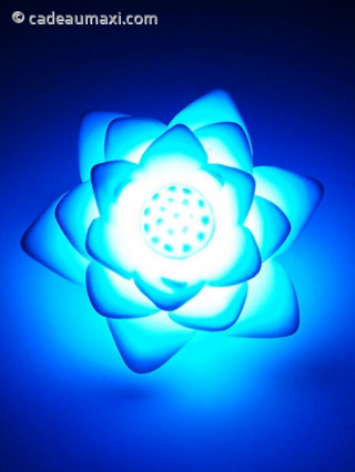 Mini-lampe lotus en LED 7 couleurs en plastique