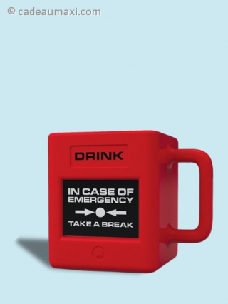 Mug avec inscription IN CASE OF EMERGENCY