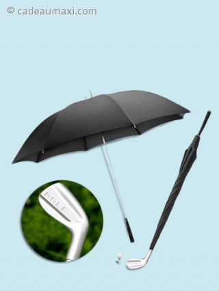 Parapluie en forme de club de golf