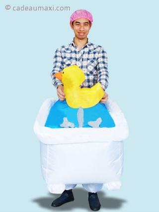Costume gonflable baignoire avec canard