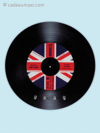 Accroche-clés en forme de disque vinyle Royaume Uni