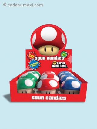 Boîte de bonbons fruités champignon Toad 