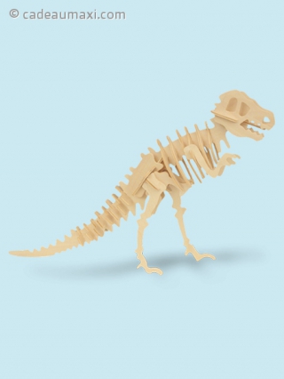 Puzzle en bois en forme de squelette dinosaure 3D
