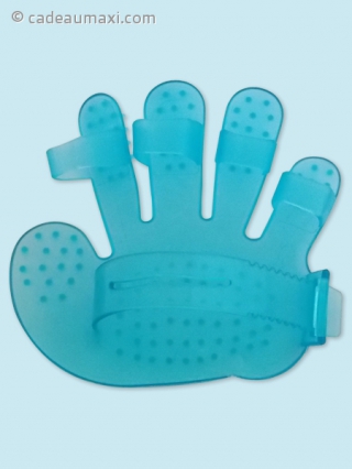 Main en silicone masseuse et gratteuse