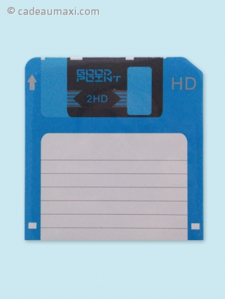 Bloc notes en forme de disquette