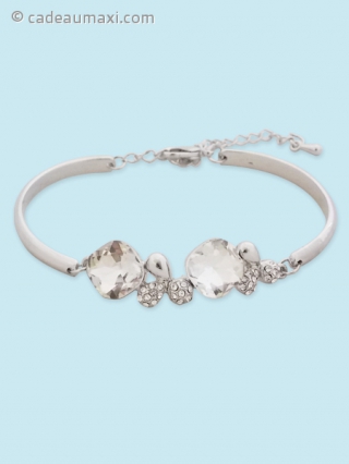 Bracelet fantaisie à faux cristaux