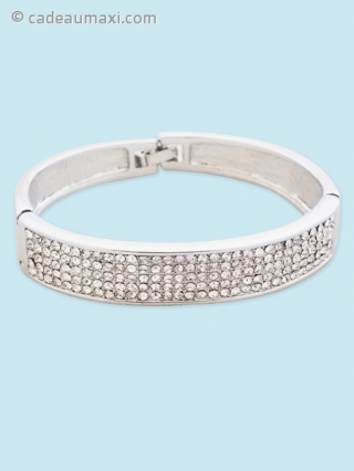 Bracelet rigide couvert de strass