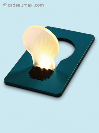 LED de poche en forme de carte plate