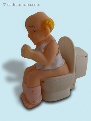 Détecteur de bruit petit bonhomme aux toilettes