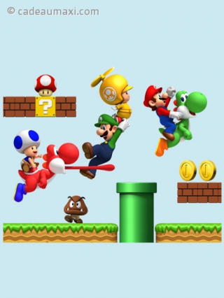  Stickers adhésifs muraux Super Mario