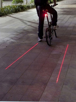 Feux arrière de vélo à projection LED
