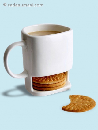 Mug à range biscuit intégré