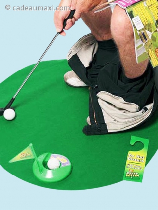 Golf miniature pour toilette